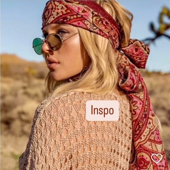 SILK SCARF Indian Block Print, Skinny Scarf, Beautiful - Picture 8 of 11